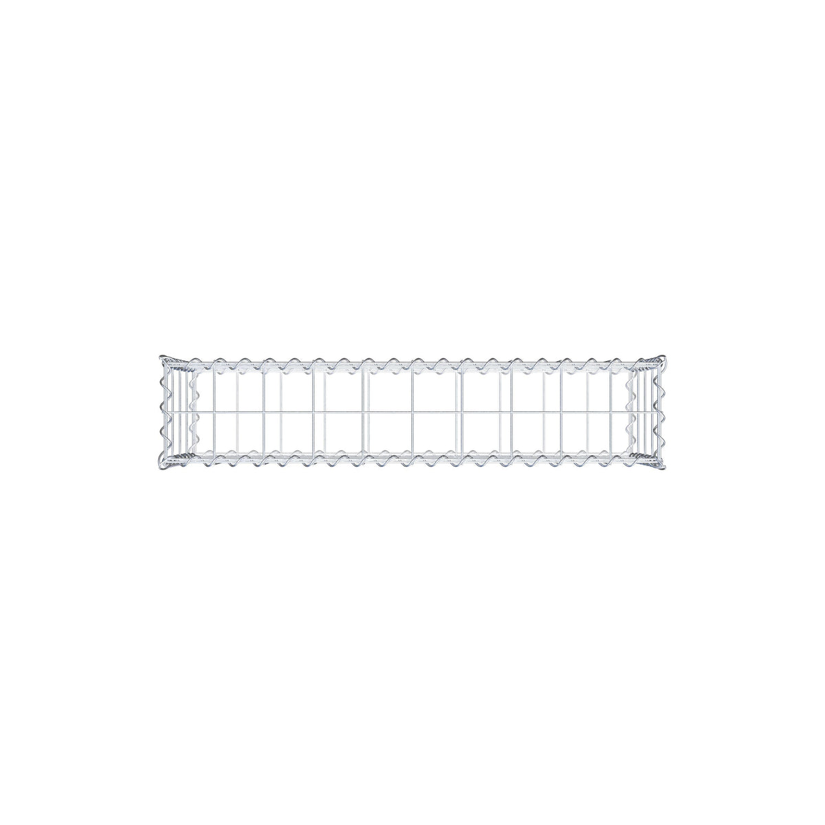 Gavión 100 cm x 40 cm x 20 cm (largo x alto x fondo), malla 10 cm x 10 cm, en espiral