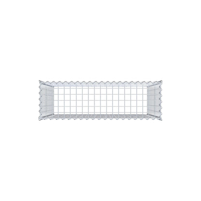 Opvokset gabion type 3 100 cm x 90 cm x 30 cm (L x H x D), maskestørrelse 5 cm x 5 cm, spiral