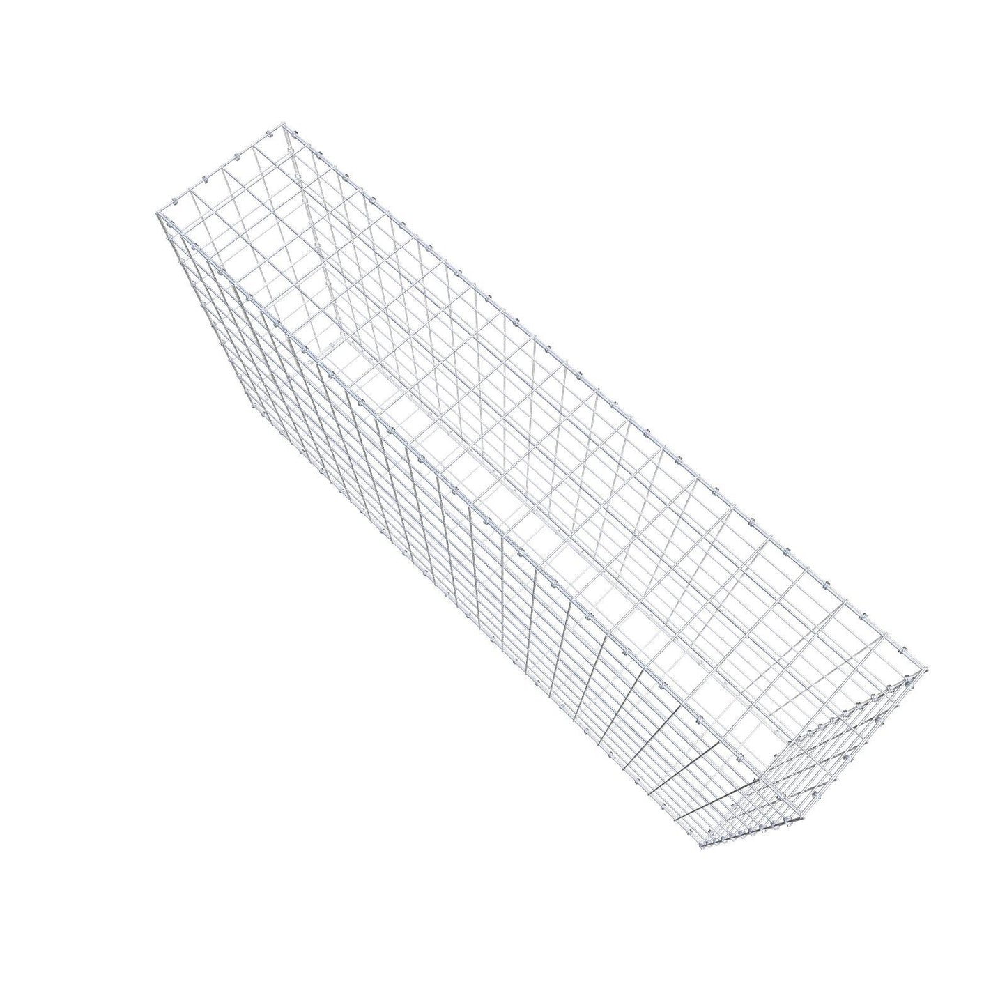 Gavión 200 cm x 100 cm x 40 cm (L x A x P), luz de malla 10 x 10 cm, anillo en espiral