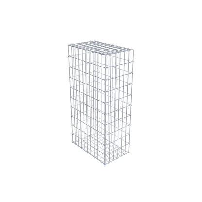 Gabião 100 cm x 50 cm x 30 cm (C x A x P), malhagem 5 cm x 10 cm, anel C