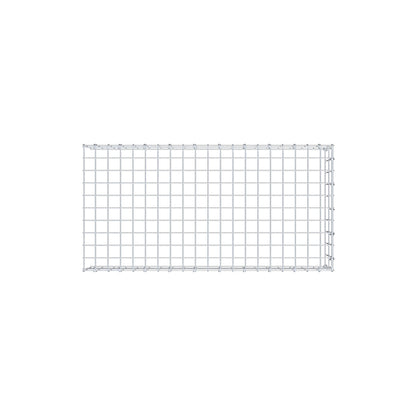 Typ 4 påbyggnadsgabion 100 cm x 20 cm x 50 cm (L x H x D), maskstorlek 5 cm x 10 cm, C-ring