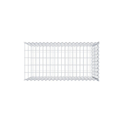 Gabião tipo 2 100 cm x 60 cm x 50 cm (C x A x P), malhagem 5 cm x 10 cm, espiral