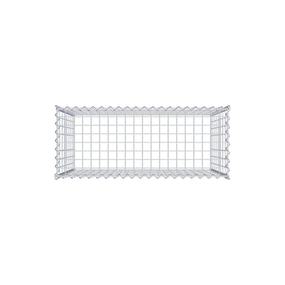 Opvokset gabion type 3 100 cm x 80 cm x 40 cm (L x H x D), maskestørrelse 5 cm x 10 cm, spiral