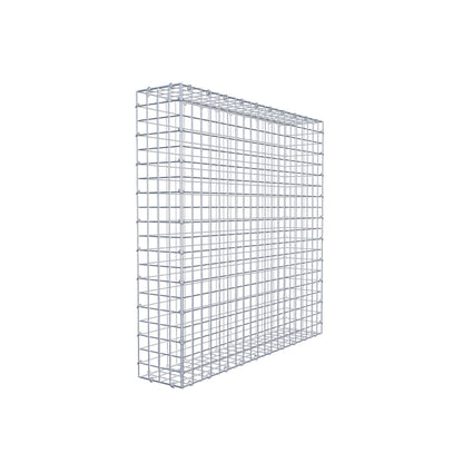 Gavión 100 cm x 100 cm x 20 cm (L x A x P), malla 5 cm x 5 cm, anillo en C