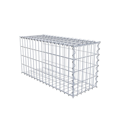 Gavión adicional tipo 2 80 cm x 40 cm x 30 cm (L x A x P), malla 5 cm x 10 cm, en espiral