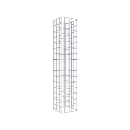 Gabionpelare vinkelrät 32 cm x 32 cm, 160 cm höjd, MW 5 cm x 10 cm