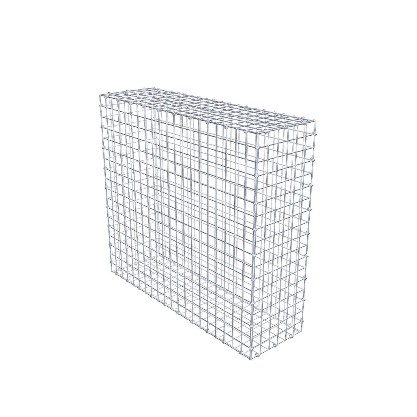 Gabione 100 cm x 90 cm x 30 cm (L x H x T), Maschenweite 5 x 5 cm, Spiralring
