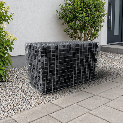 Gabião 100 cm x 60 cm x 50 cm (C x A x P), malhagem 5 cm x 5 cm, espiral