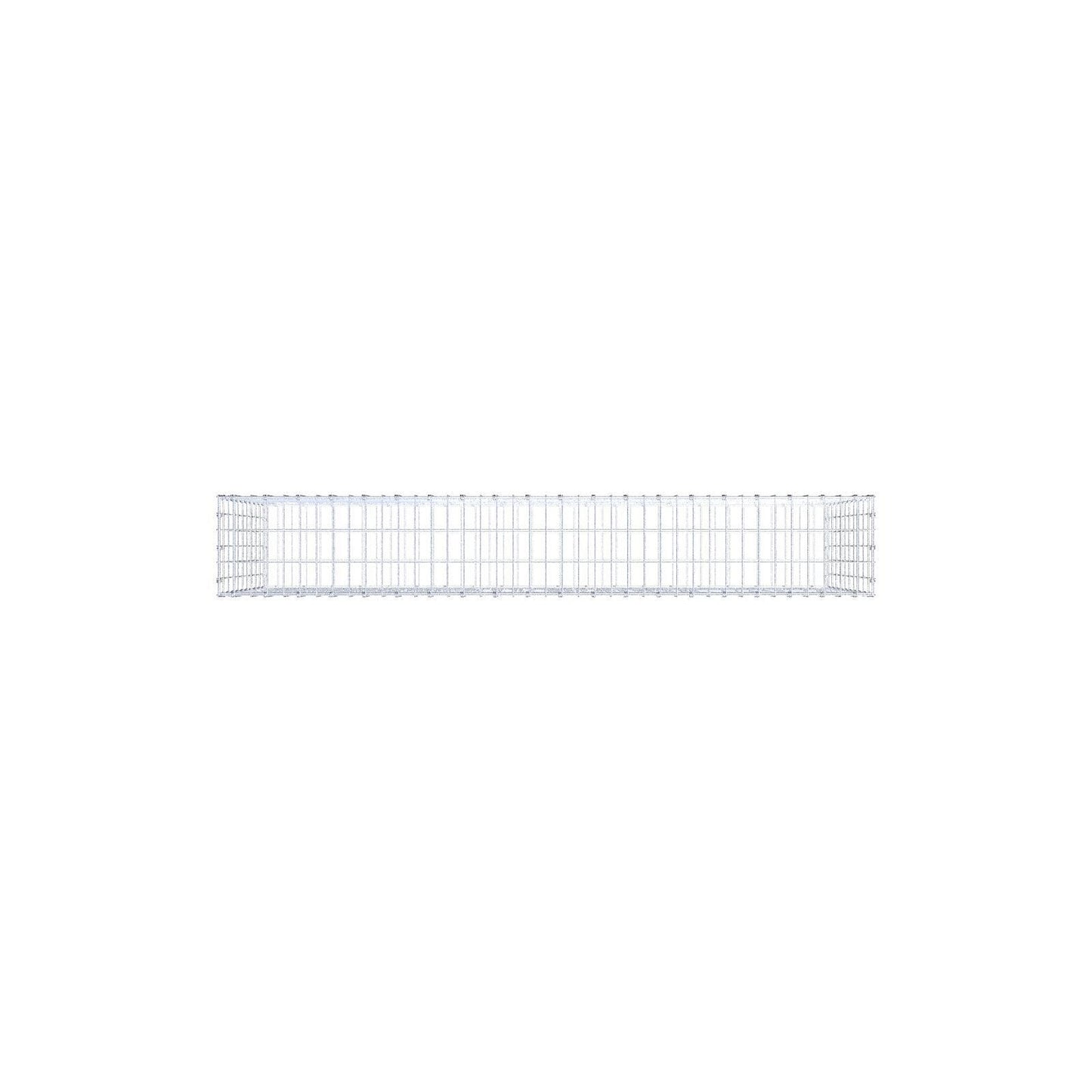 Gabion 200 cm x 100 cm x 30 cm (L x H x D), maskstorlek 5 x 10 cm, spiralring