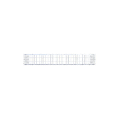Gabion 200 cm x 100 cm x 30 cm (L x H x D), maskstorlek 5 x 10 cm, spiralring