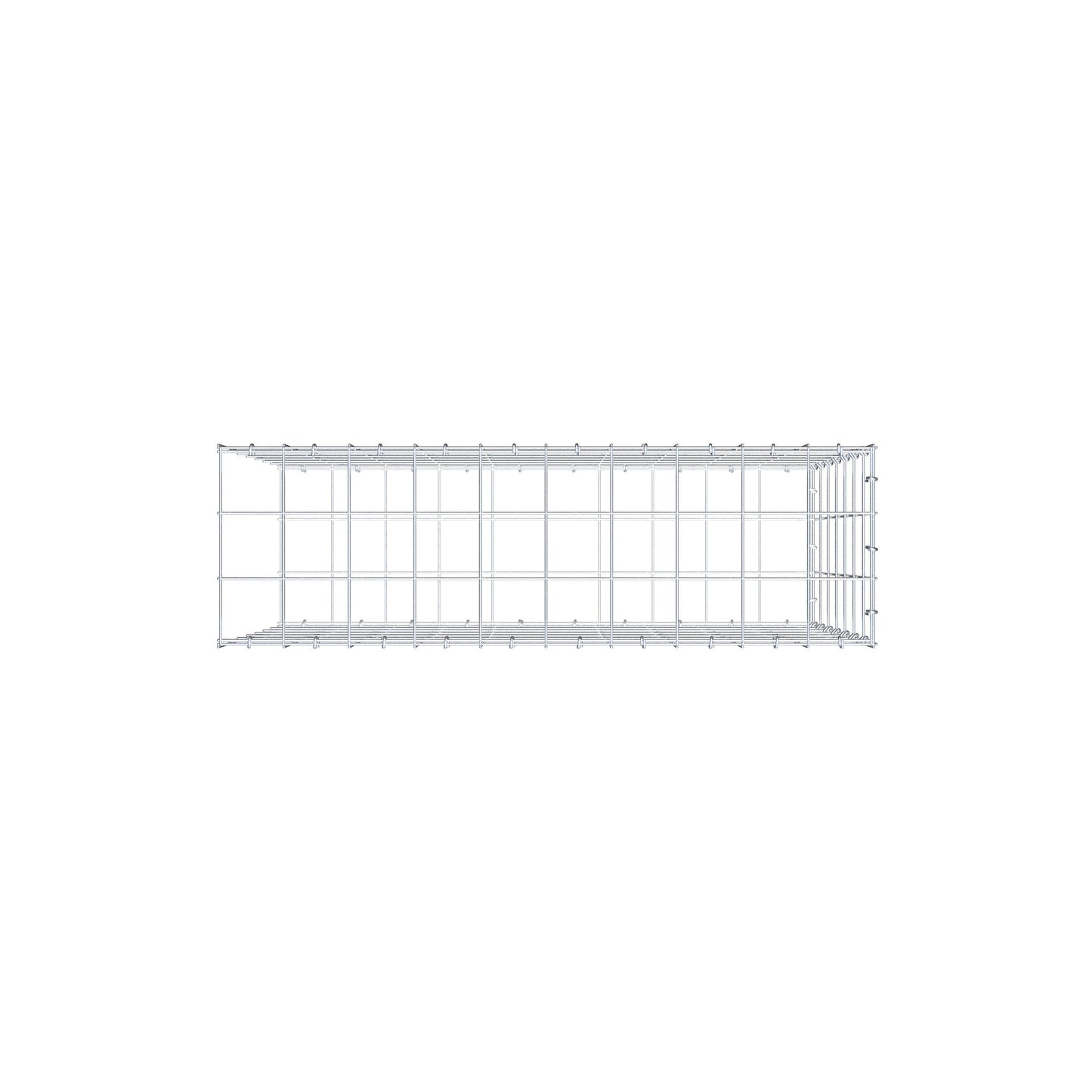 Tilläggspåle typ 2 100 cm x 70 cm x 30 cm (L x H x D), maskstorlek 10 cm x 10 cm, C-ring