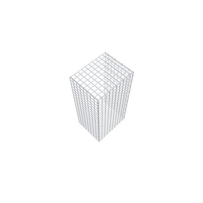 Anbaugabione Typ 4 100 cm x 40 cm x 50 cm (L x H x T), Maschenweite 5 cm x 5 cm, C-Ring