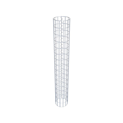 Gabion column around 22 cm diameter, 160 cm height, mesh size 5 cm x 10 cm