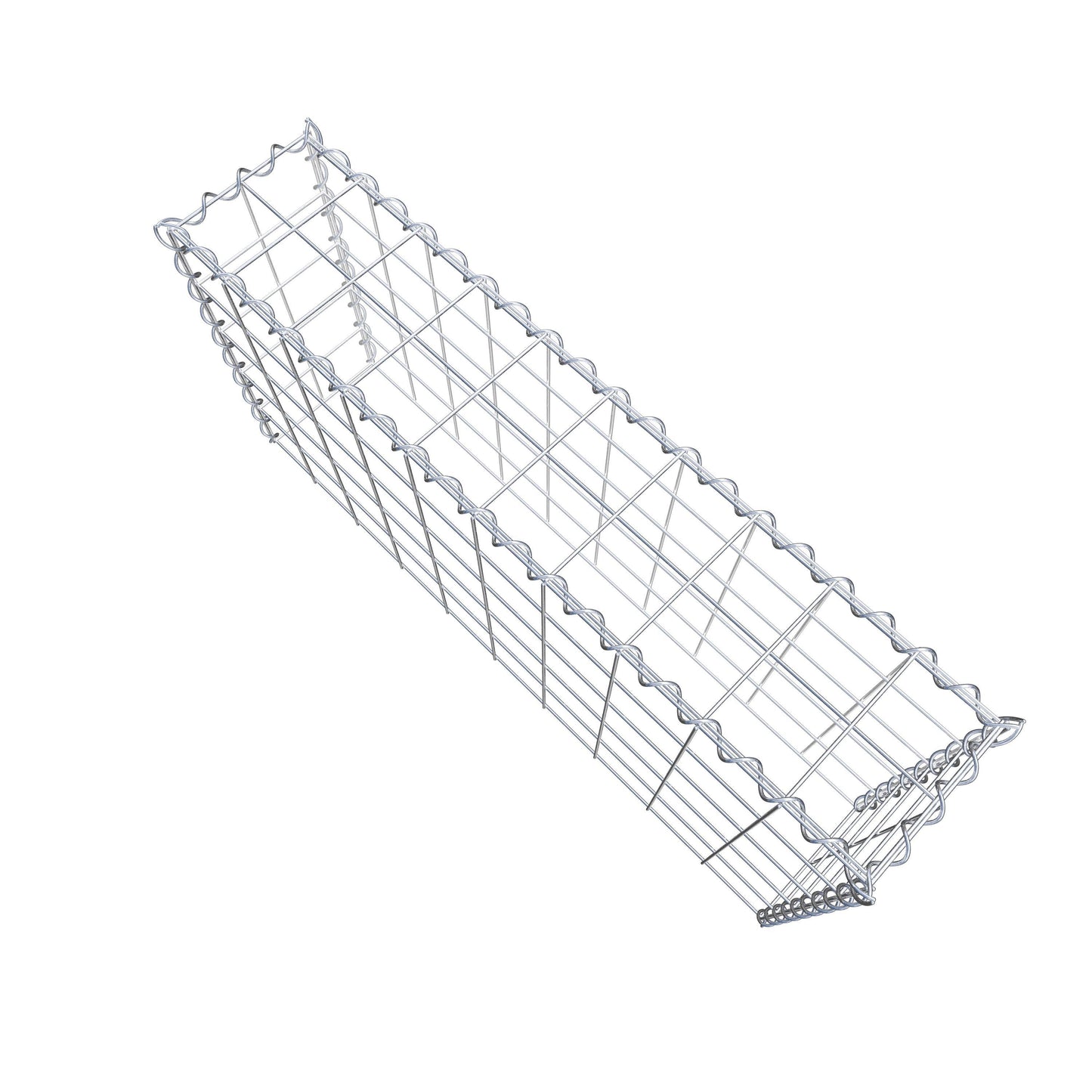 Gabião tipo 3 100 cm x 50 cm x 20 cm (C x A x P), malhagem 10 cm x 10 cm, espiral
