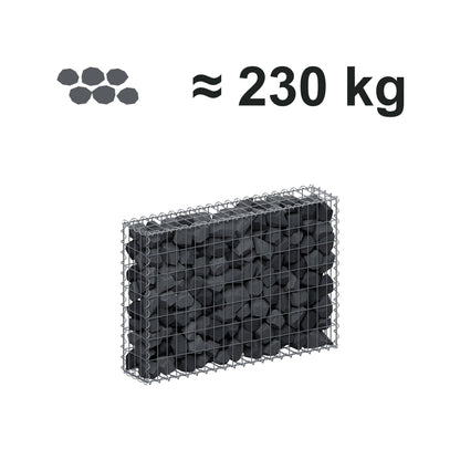 Gabion 100 cm x 70 cm x 20 cm (L x H x D), maskestørrelse 5 cm x 10 cm, spiral