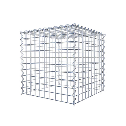 Gabião tipo 3 50 cm x 50 cm x 50 cm (C x A x P), malhagem 5 cm x 5 cm, espiral