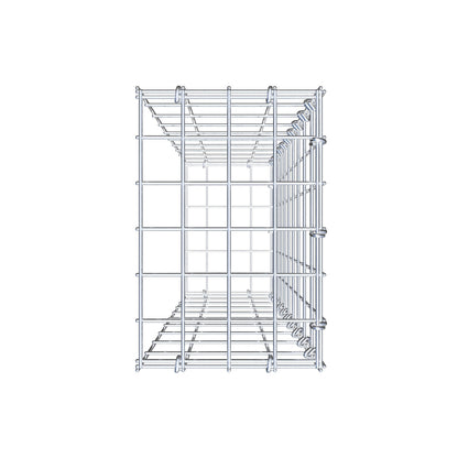 Gabião tipo 2 100 cm x 20 cm x 30 cm, malhagem 5 cm x 10 cm, anel C