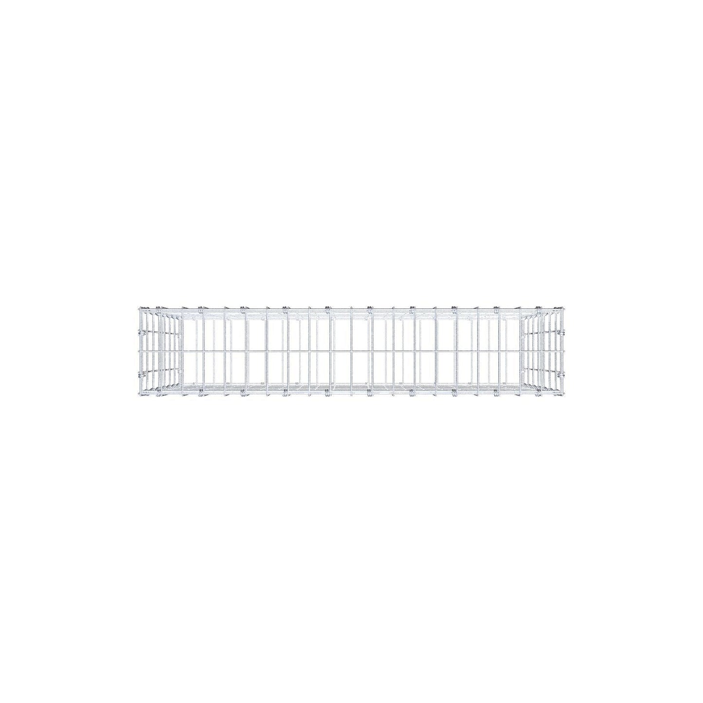 Gabion 100 cm x 70 cm x 20 cm (L x H x D), maskstorlek 5 x 10 cm, spiralring