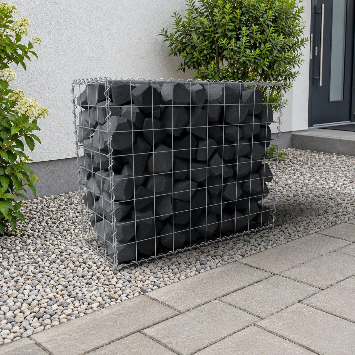 Gabion 100 cm x 80 cm x 40 cm (L x H x D), maskstorlek 10 cm x 10 cm, spiral