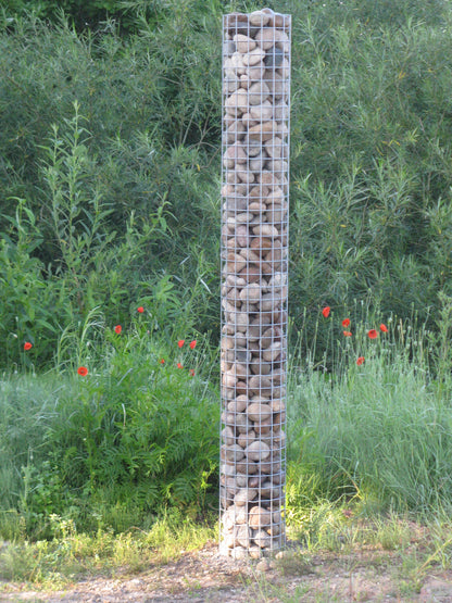 Columna de gaviones diámetro 37 cm MW 5 x 5 cm redonda