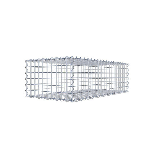 Gabion 100 cm x 30 cm x 50 cm (L x H x D), maskestørrelse 5 cm x 5 cm, spiral