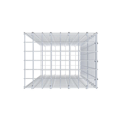 Anbaugabione Typ 2 100 cm x 40 cm x 30 cm (L x H x T), Maschenweite 5 cm x 5 cm, C-Ring