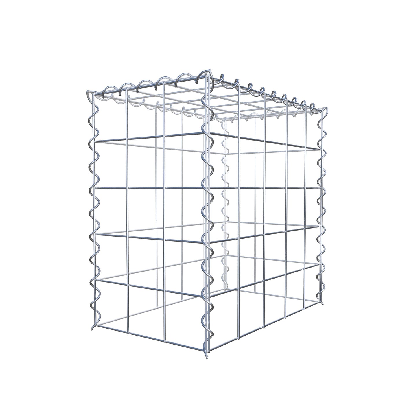 Extra gabion typ 3 50 cm x 50 cm x 30 cm (L x H x D), maskstorlek 10 cm x 10 cm, spiral