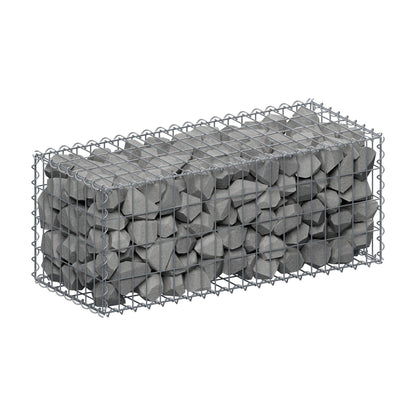 Schanskorf 100 cm x 40 cm x 40 cm (L x H x D), maaswijdte 5 cm x 10 cm, spiraalvormig
