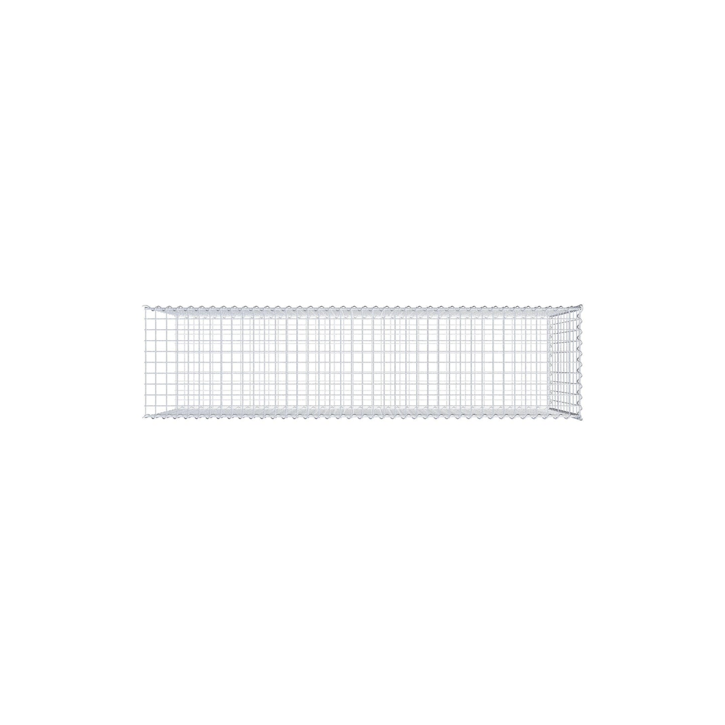 Gabion rapporté type 2 200 cm x 100 cm x 50 cm (L x H x P), mailles 5 cm x 10 cm, spirale