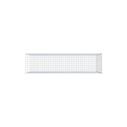Gabion rapporté type 2 200 cm x 100 cm x 50 cm (L x H x P), mailles 5 cm x 10 cm, spirale