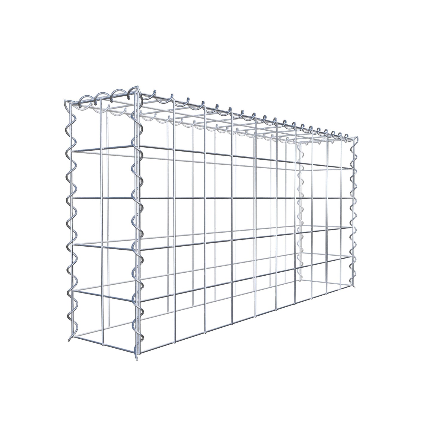 Gabião tipo 3 100 cm x 50 cm x 20 cm (C x A x P), malhagem 10 cm x 10 cm, espiral