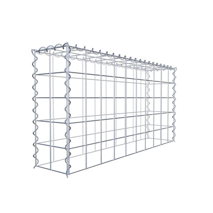 Gabião tipo 3 100 cm x 50 cm x 20 cm (C x A x P), malhagem 10 cm x 10 cm, espiral