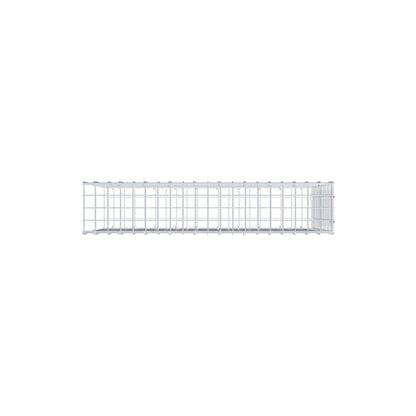 Monteret gabion type 2 100 cm x 60 cm x 20 cm (L x H x D), maskestørrelse 5 cm x 5 cm, C-ring