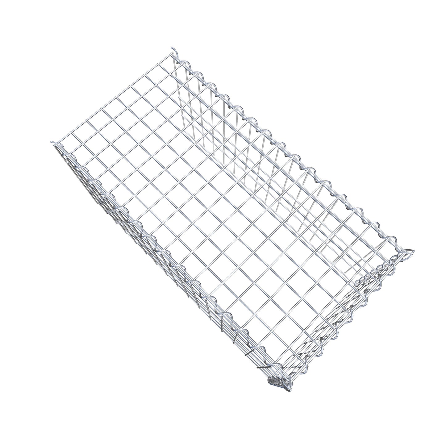 Gabião tipo 4 80 cm x 40 cm x 40 cm (C x A x P), malhagem 5 cm x 10 cm, espiral