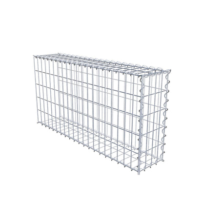 Gabion rapporté type 2 100 cm x 50 cm x 20 cm (L x H x P), mailles 5 cm x 10 cm, spirale