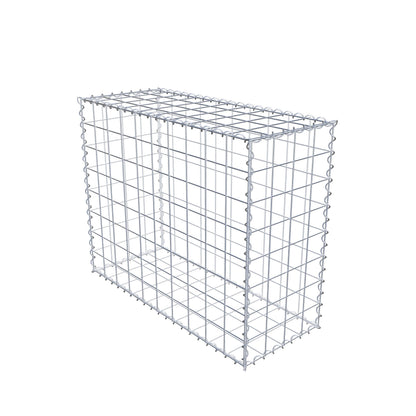 Gabion 100 cm x 80 cm x 40 cm (L x H x D), maskstorlek 10 cm x 10 cm, spiral