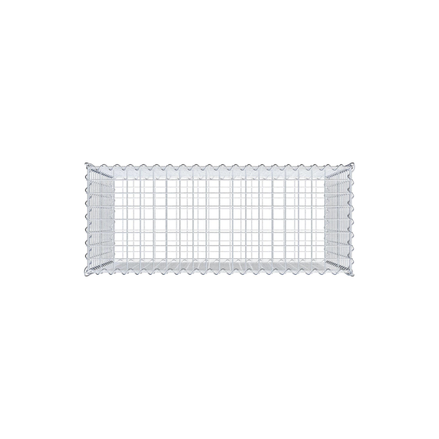 Gabione 100 cm x 70 cm x 40 cm (L x H x T), Maschenweite 5 cm x 5 cm, Spirale