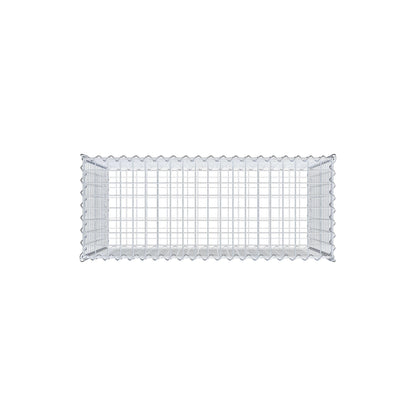 Gabione 100 cm x 70 cm x 40 cm (L x H x T), Maschenweite 5 cm x 5 cm, Spirale