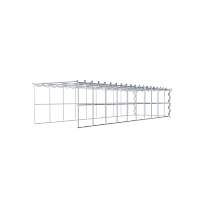 Grown-on gabion type 4 100 cm x 20 cm x 30 cm (L x H x D), mesh size 10 cm x 10 cm, spiral