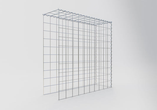 Anbaugabione Typ 4 100 cm x 100 cm x 30 cm (L x H x T), Maschenweite 10 cm x 10 cm, Spirale