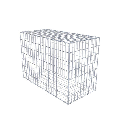 Gabion 100 cm x 70 cm x 50 cm (L x H x D), maskstorlek 5 x 10 cm, spiralring