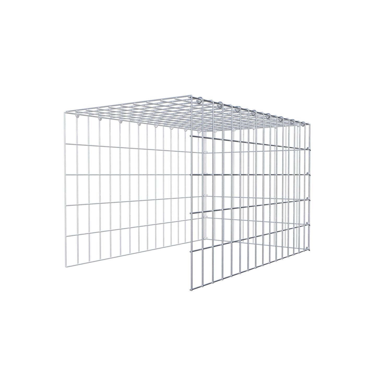 Tilläggspåle typ 4 80 cm x 50 cm x 50 cm (L x H x D), maskstorlek 5 cm x 10 cm, C-ring