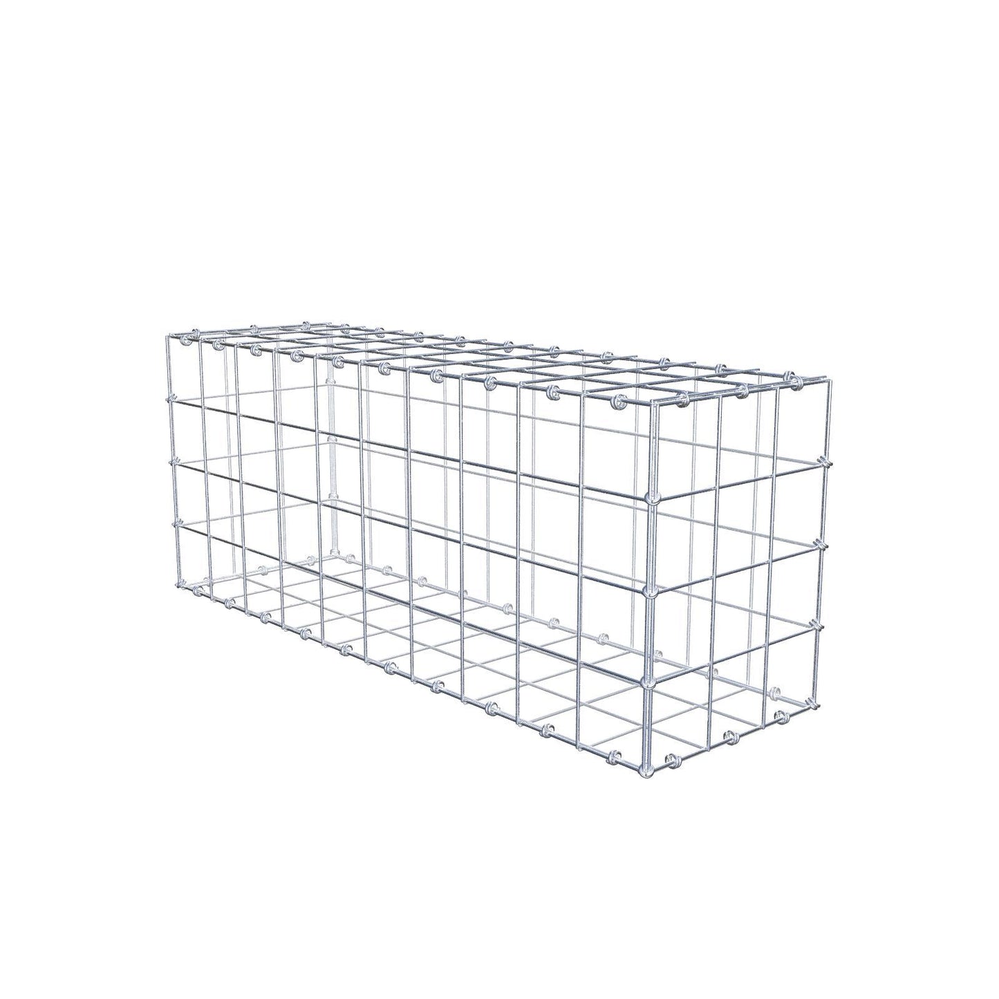 Gabião 100 cm x 40 cm x 30 cm (C x A x P), malhagem 10 x 10 cm, anel espiral