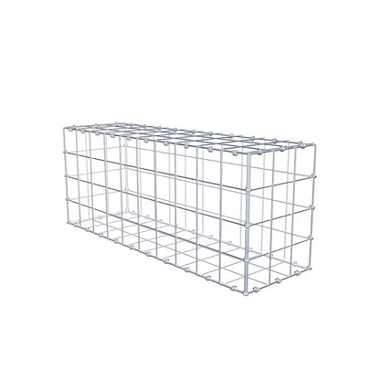 Gabião 100 cm x 40 cm x 30 cm (C x A x P), malhagem 10 x 10 cm, anel espiral