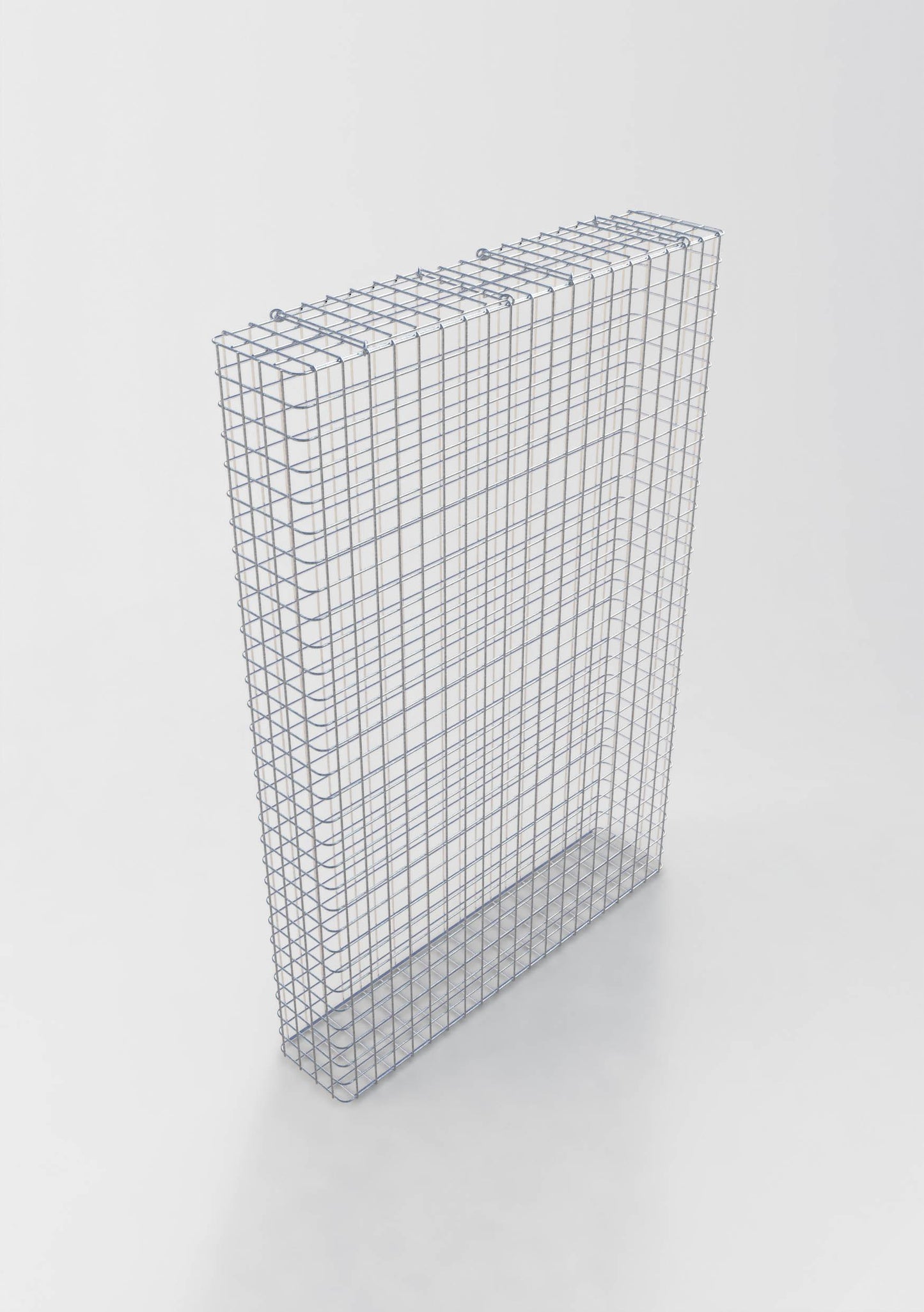 Gabbione zincato a caldo 102 cm x 152 cm x 22 cm, maglia 5 cm x 5 cm, completamente saldato