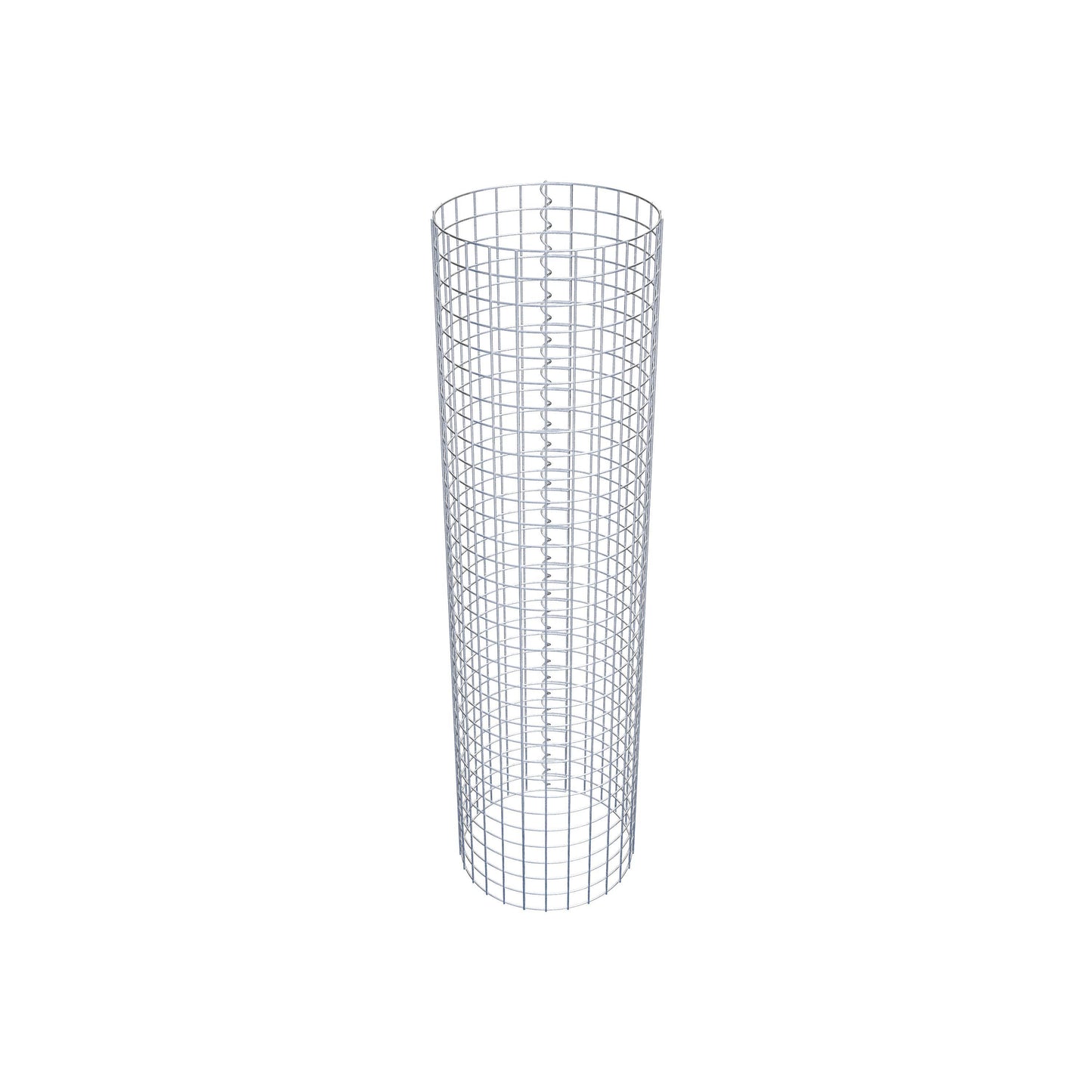 Columna de gaviones redonda 42 cm de diámetro, 160 cm de altura, malla 5 cm x 5 cm