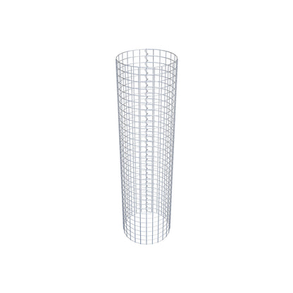 Columna de gaviones redonda 42 cm de diámetro, 160 cm de altura, malla 5 cm x 5 cm