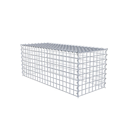 Gabion rapporté type 3 100 cm x 40 cm x 40 cm (L x H x P), mailles 5 cm x 5 cm, spirale