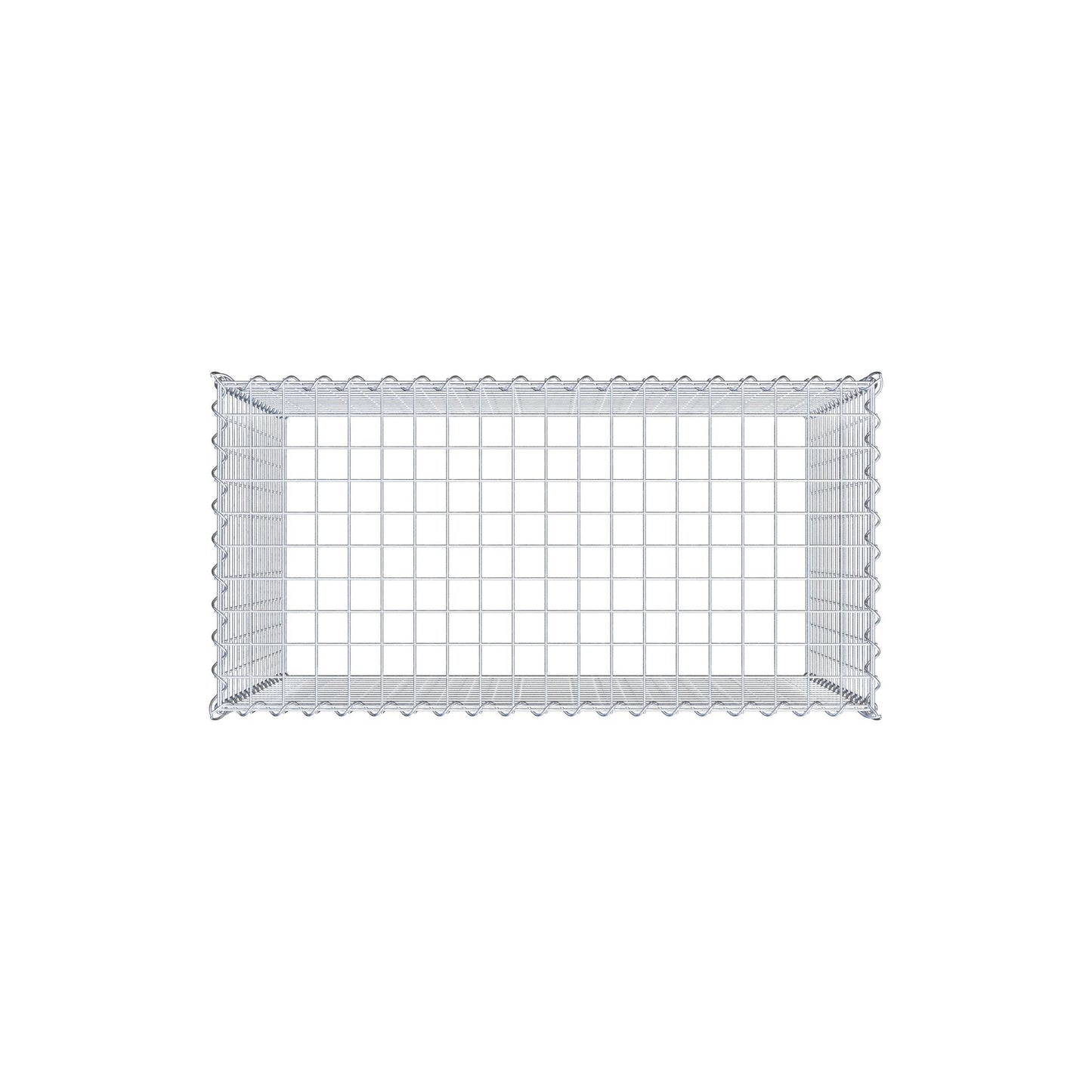 Anbaugabione Typ 3 100 cm x 80 cm x 50 cm (L x H x T), Maschenweite 5 cm x 5 cm, Spirale