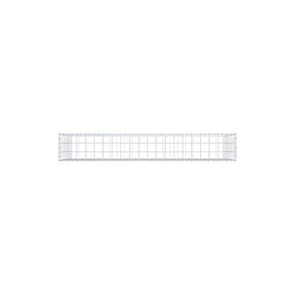 Gabion 200 cm x 100 cm x 30 cm (L x H x D), maskestørrelse 10 cm x 10 cm, C-ring